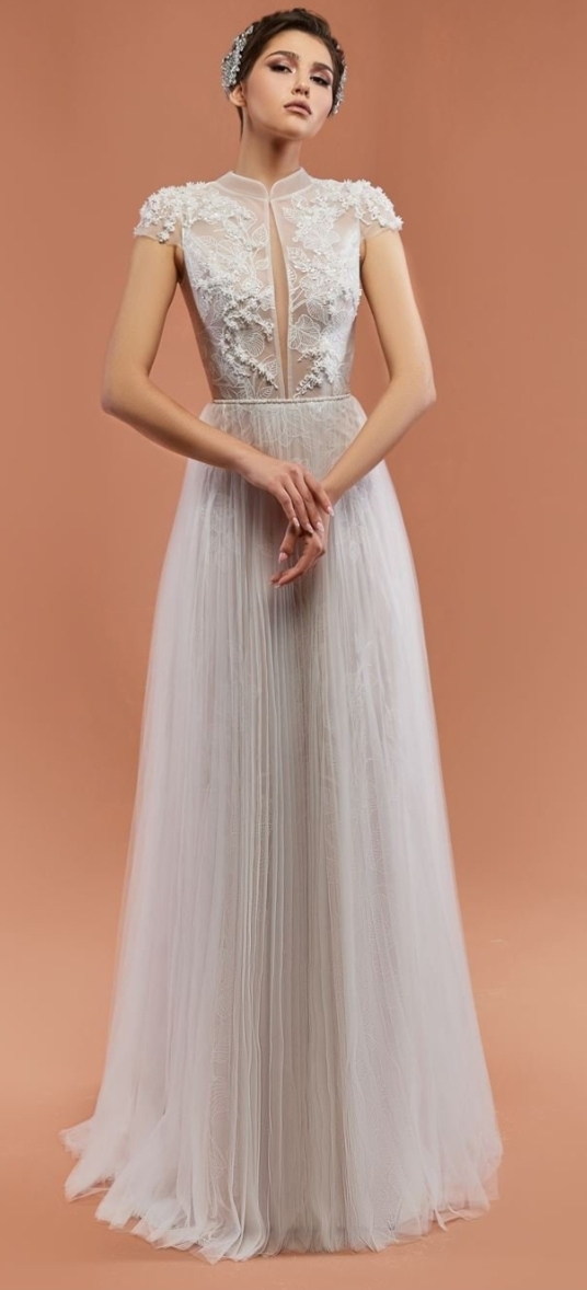 Brudekjole med glimmer